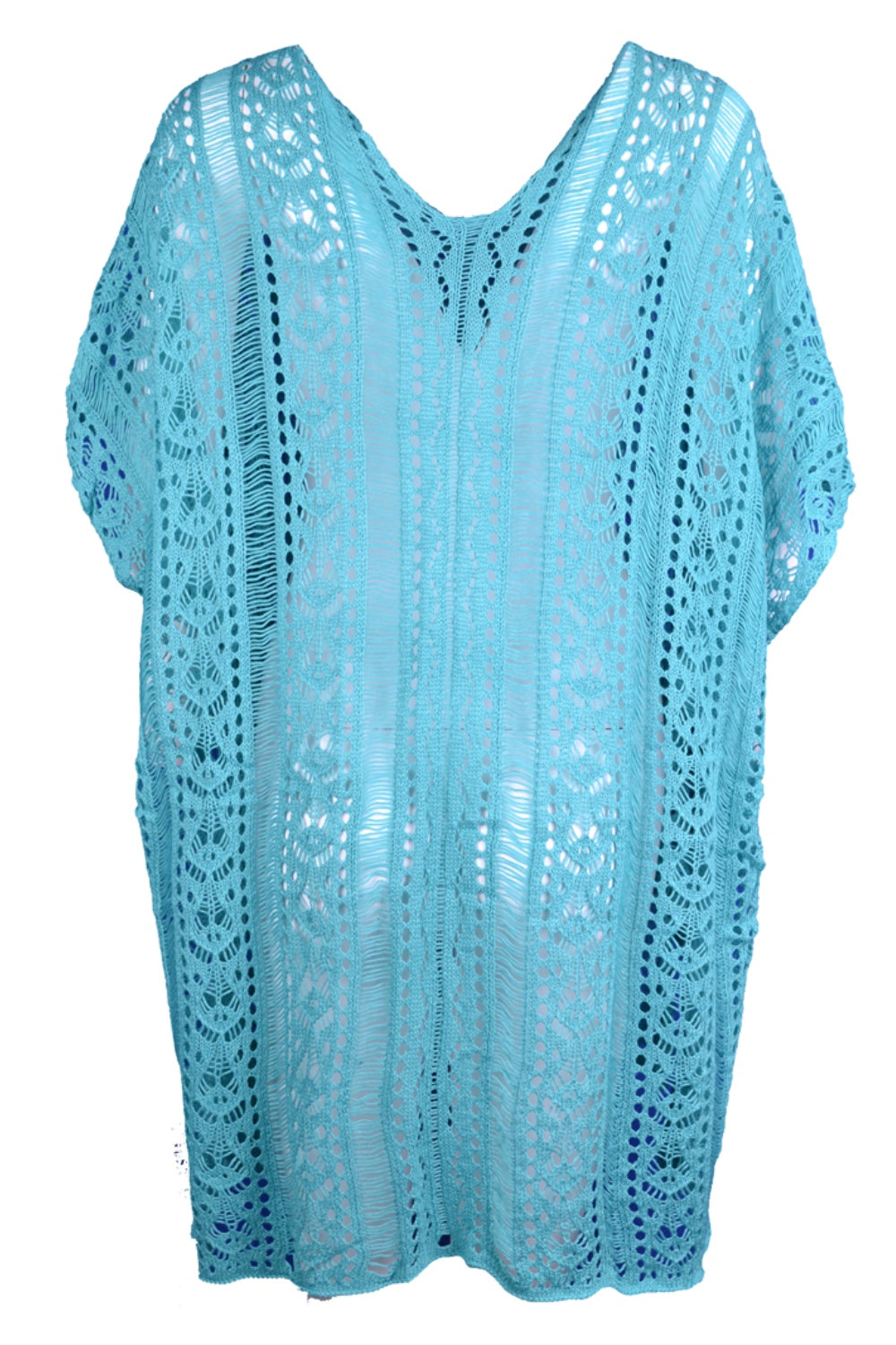 Cutout V-Neck Cover-Up with Tassel - Siennasass