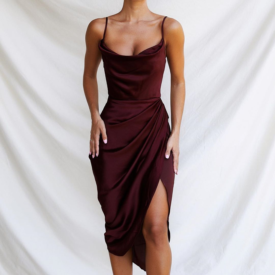 Autumn And Winter New Style Commuter Sling Dress - Siennasass