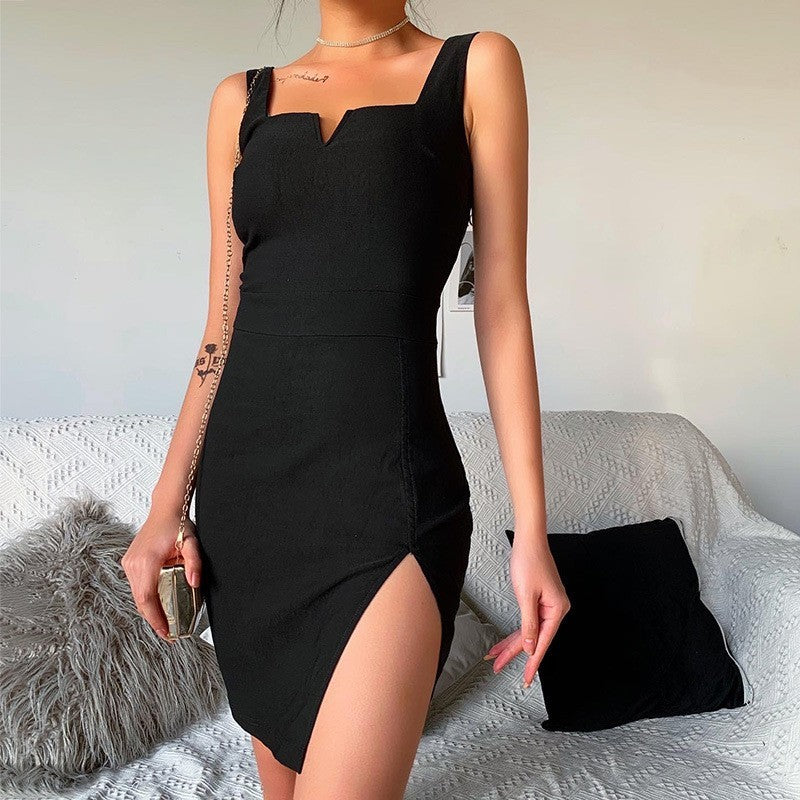 Autumn And Winter New Style Commuter Sling Dress - Siennasass