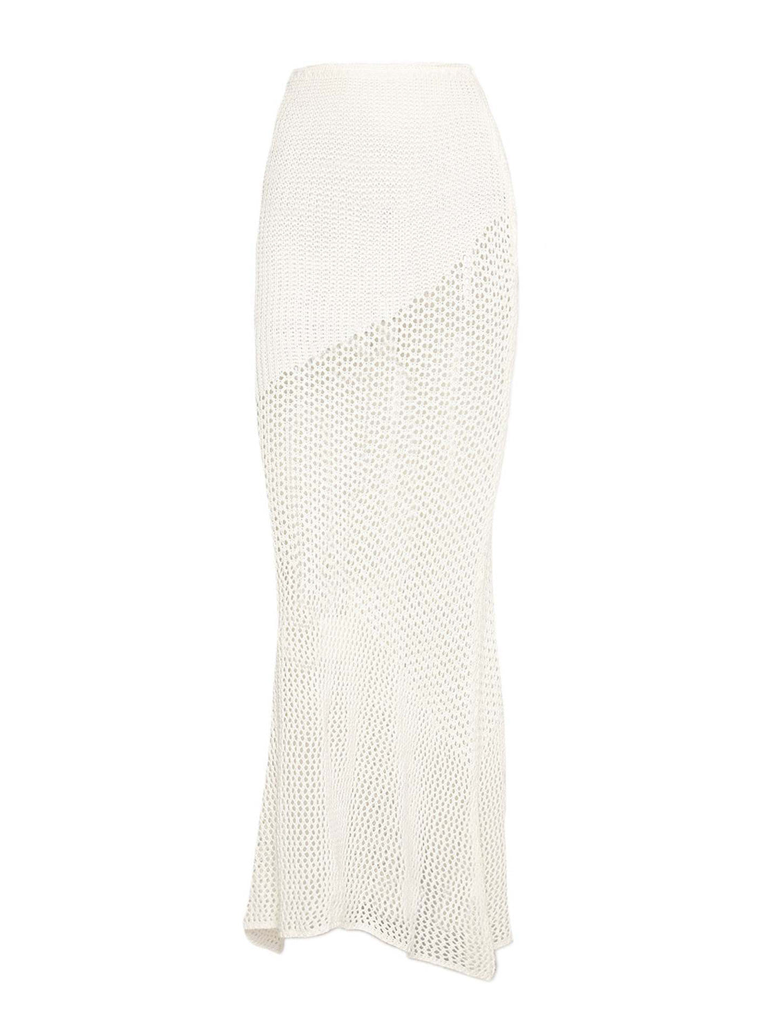 Tied Long Sleeve Top and Skirt Cover Up Set - Siennasass