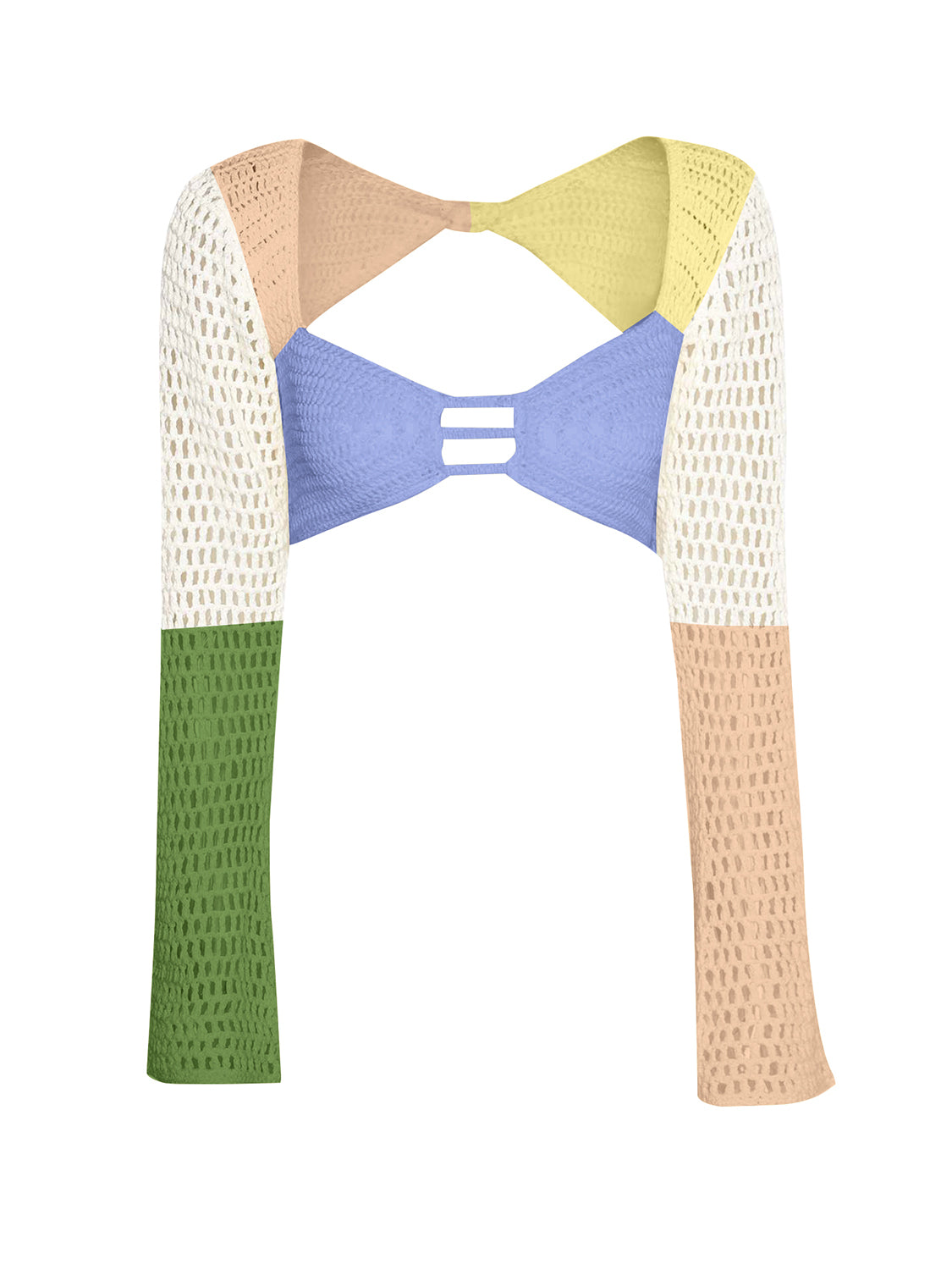 Tied Long Sleeve Top and Skirt Cover Up Set - Siennasass