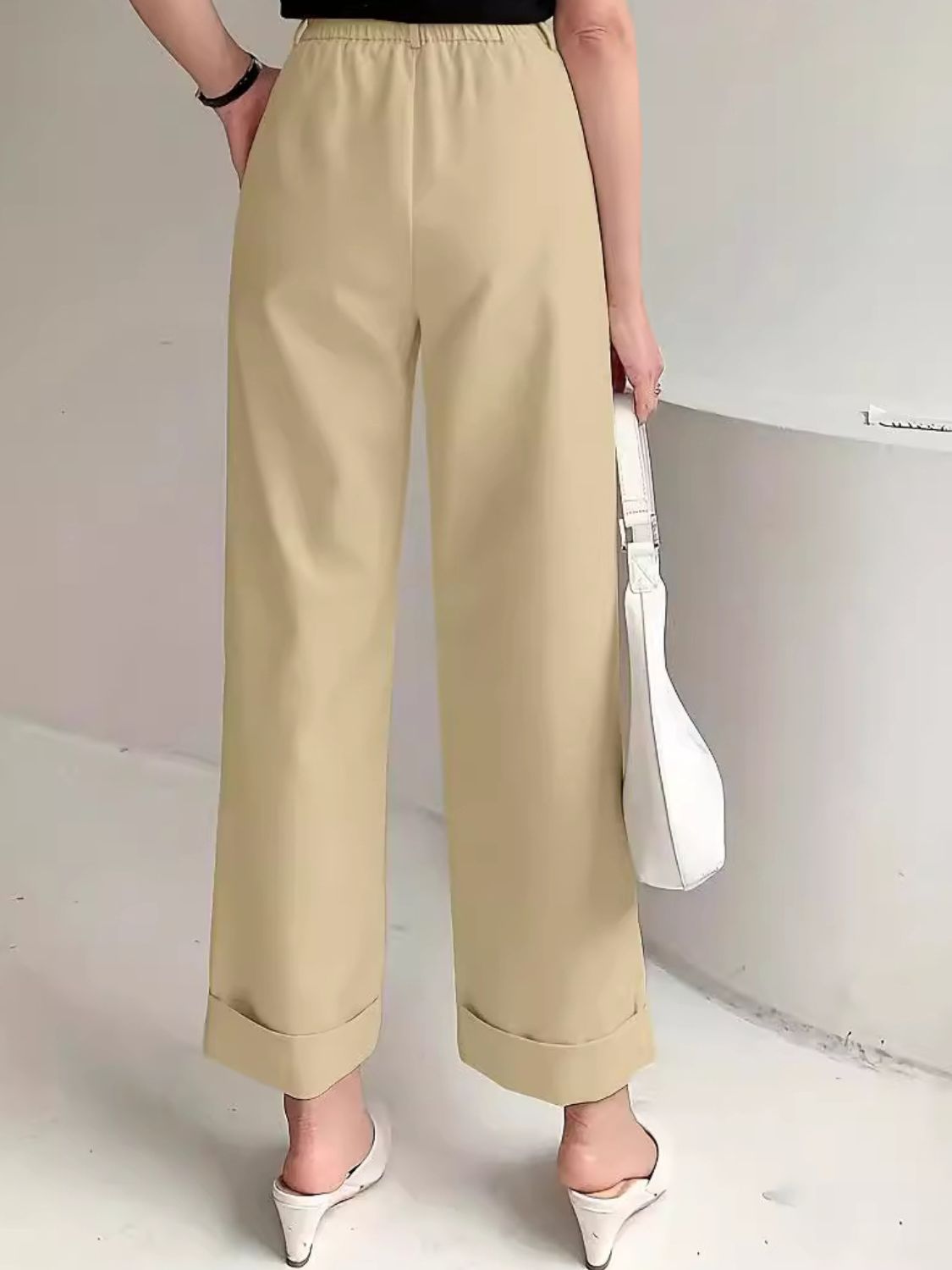 Full Size High Waist Pants - Siennasass