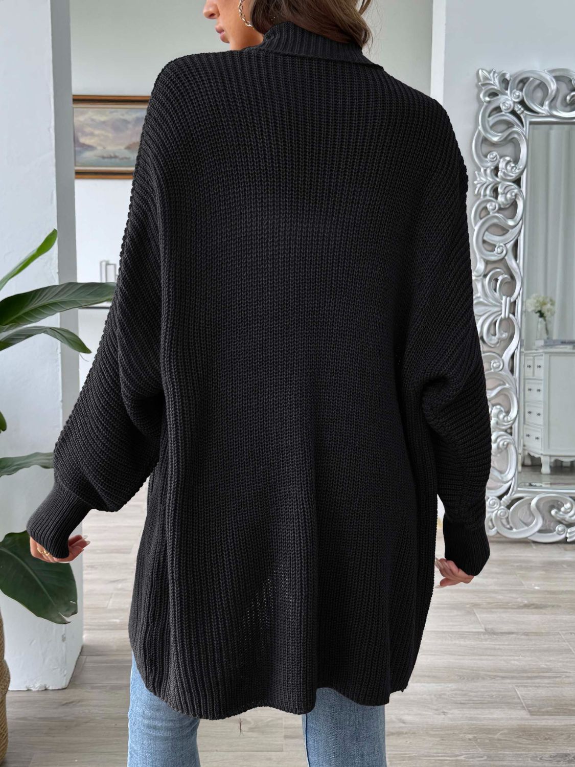 Open Front Long Sleeve Cardigan - Siennasass