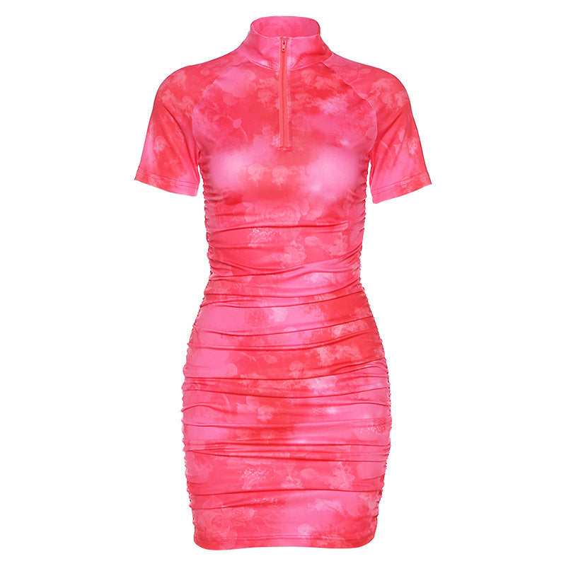 round neck long sleeve dress - Siennasass