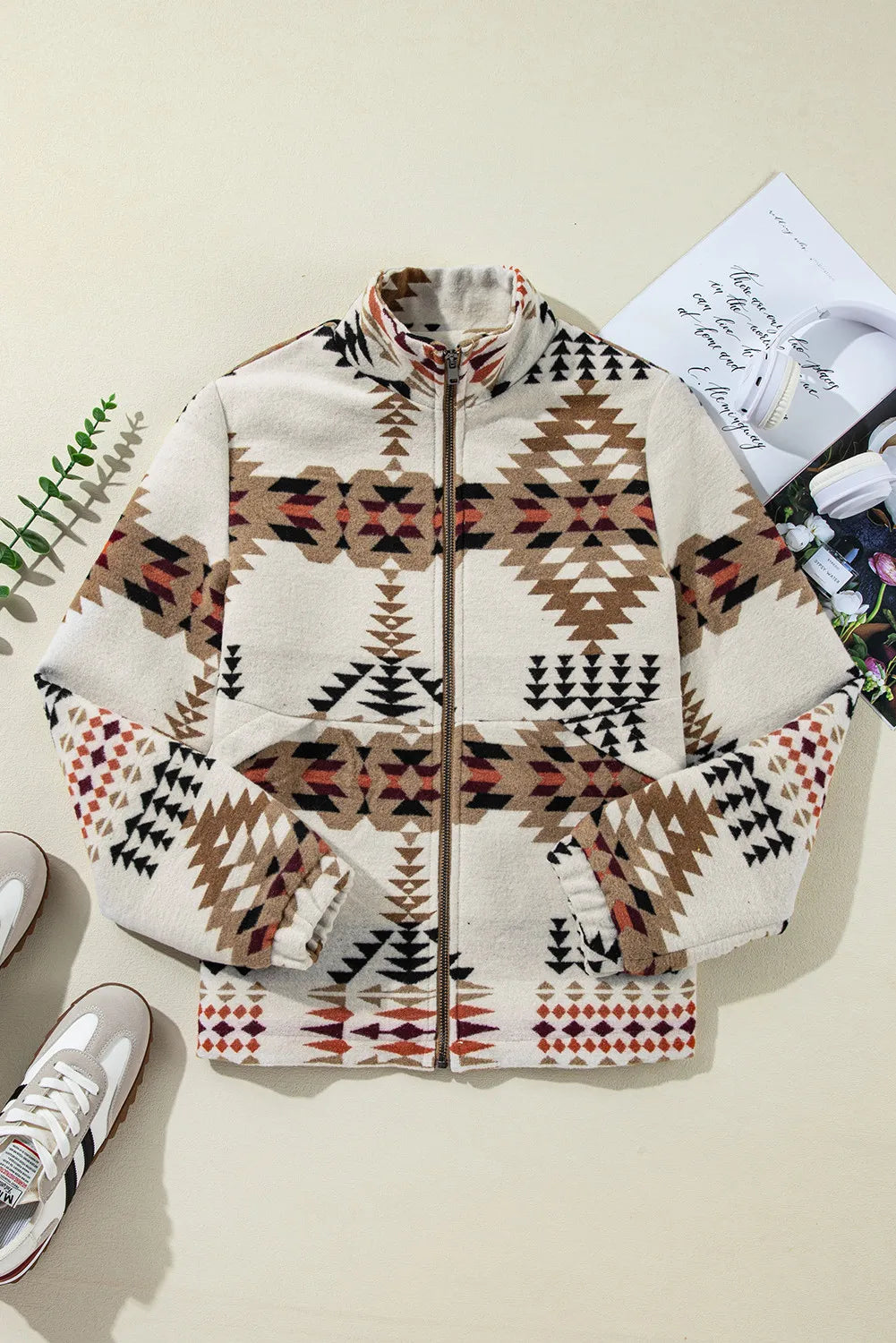 Zip Up Mock Neck Jacket - Siennasass
