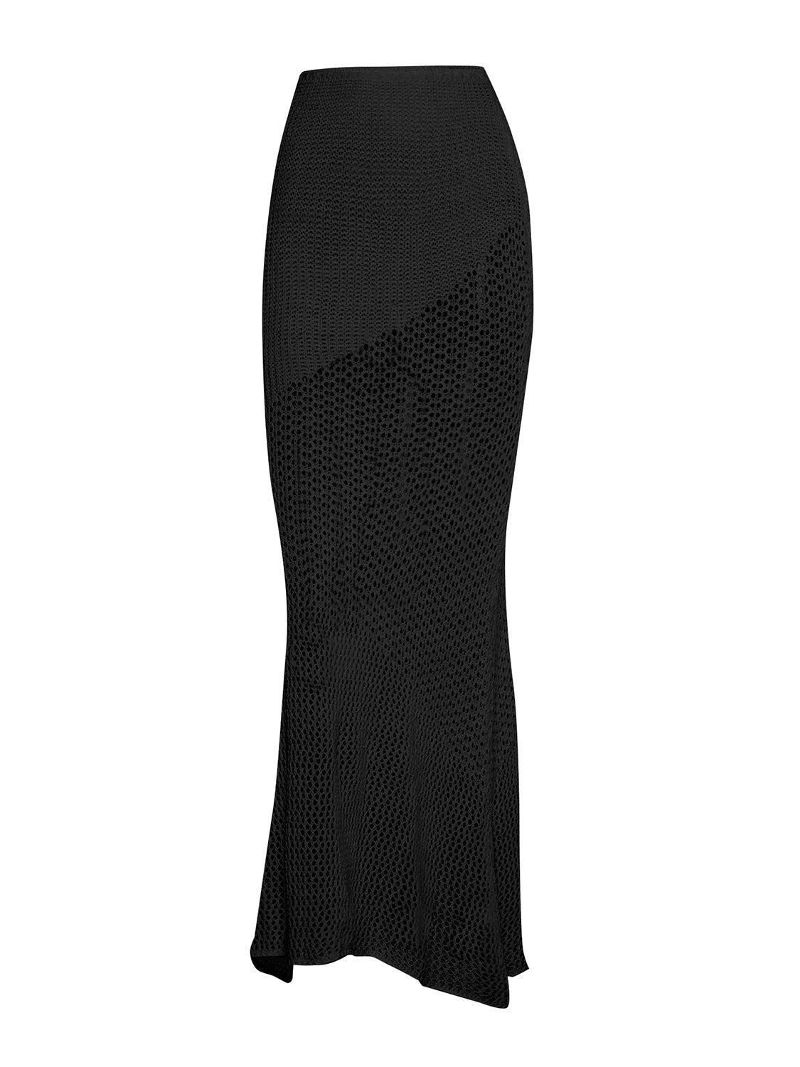 Tied Long Sleeve Top and Skirt Cover Up Set - Siennasass