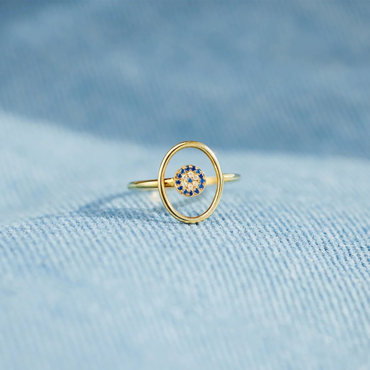 925 Sterling Silver Evil Eye Ring - Siennasass