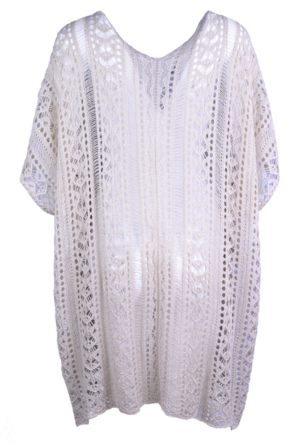 Cutout V-Neck Cover-Up with Tassel - Siennasass