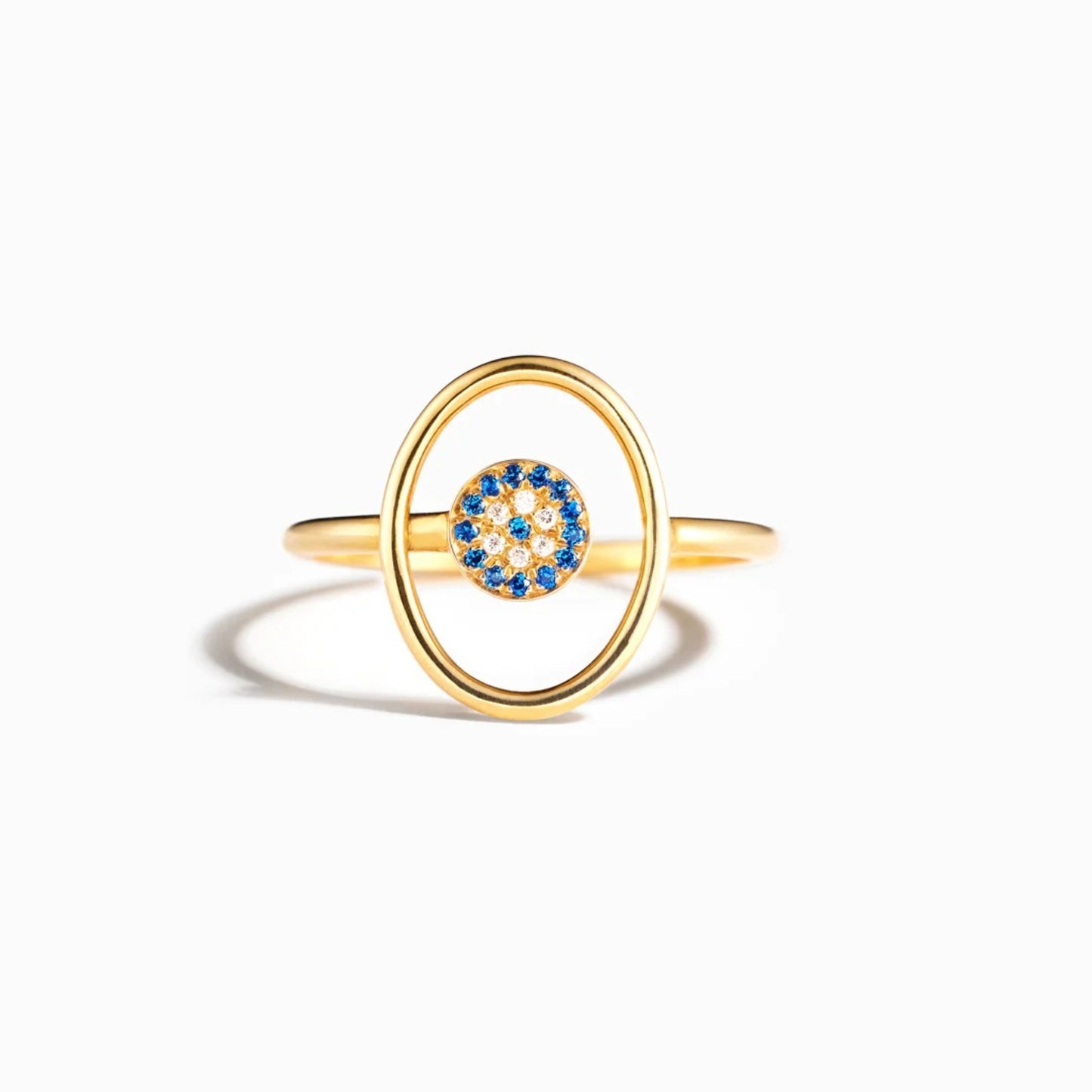 925 Sterling Silver Evil Eye Ring - Siennasass