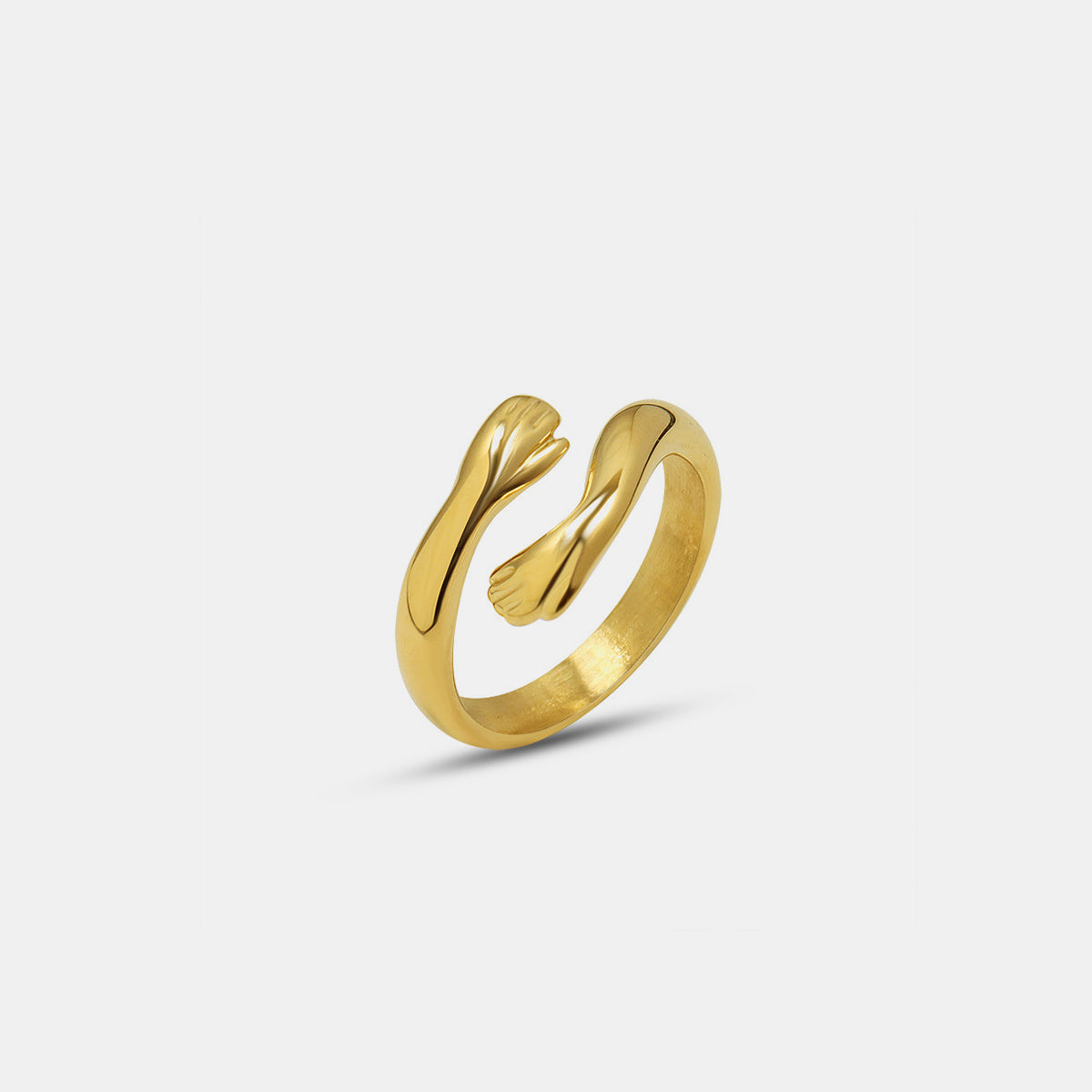 Titanium Steel Hug Bypass Ring - Siennasass
