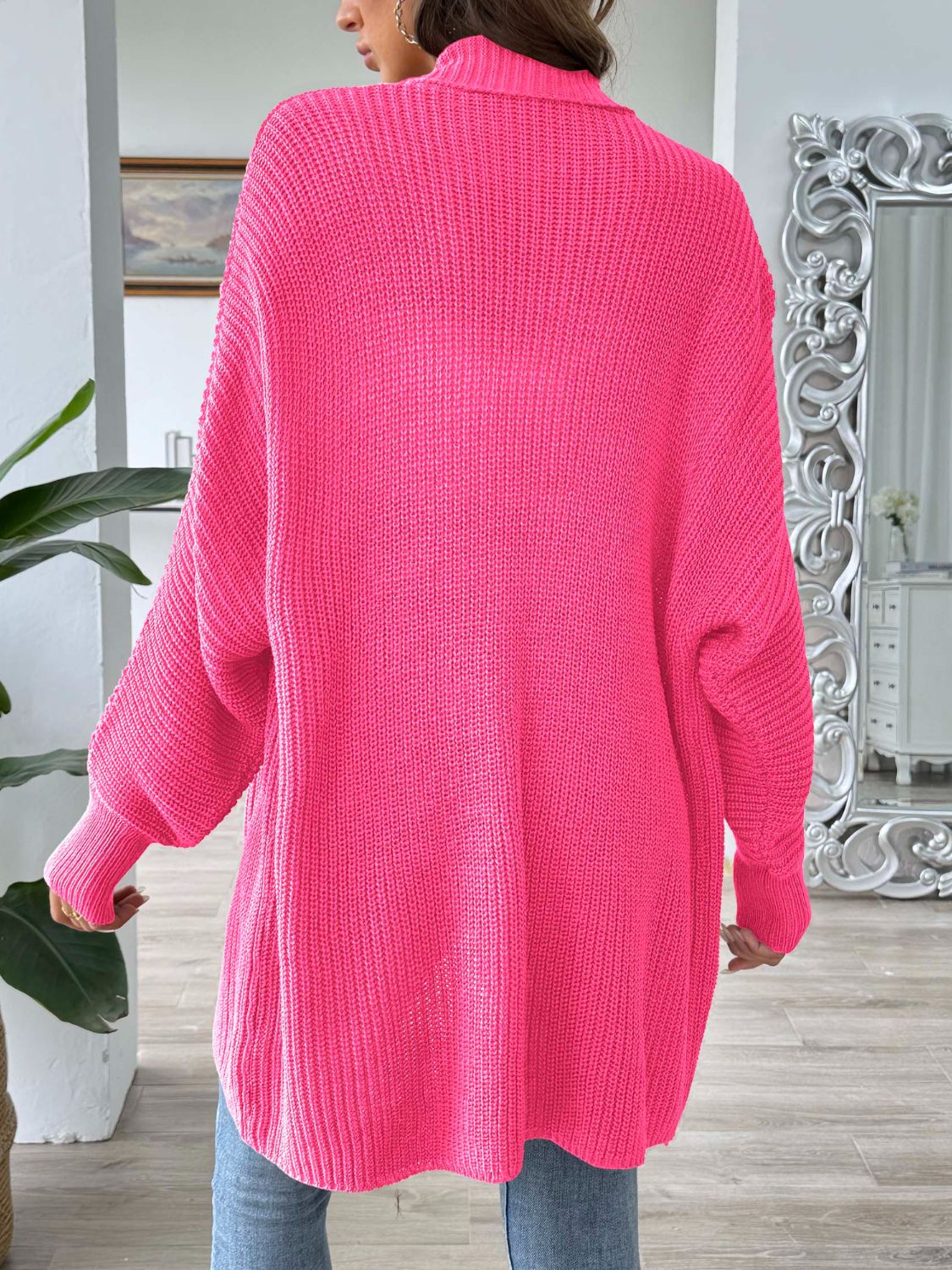 Open Front Long Sleeve Cardigan - Siennasass