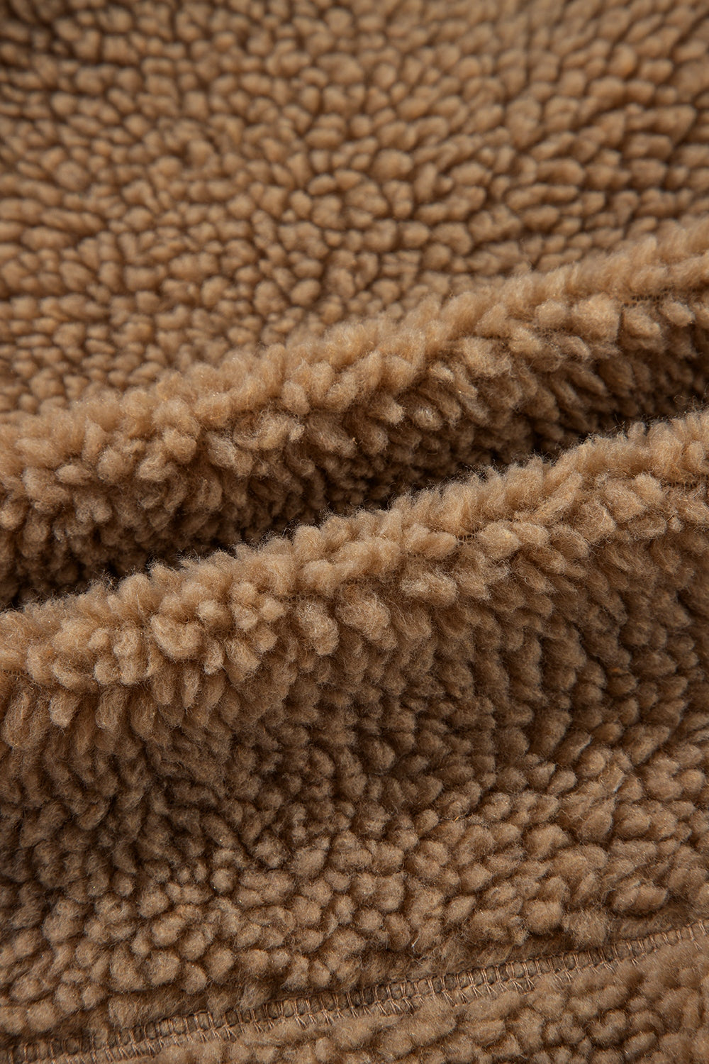 Fleecejacke mit Reißverschluss und Kapuze und Kordelzug