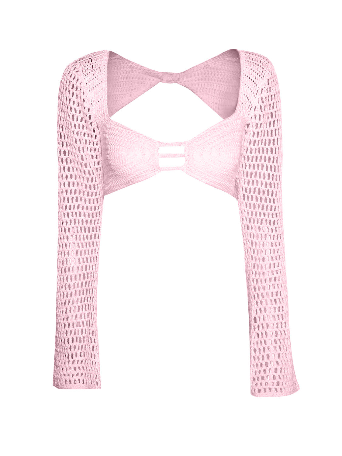 Tied Long Sleeve Top and Skirt Cover Up Set - Siennasass