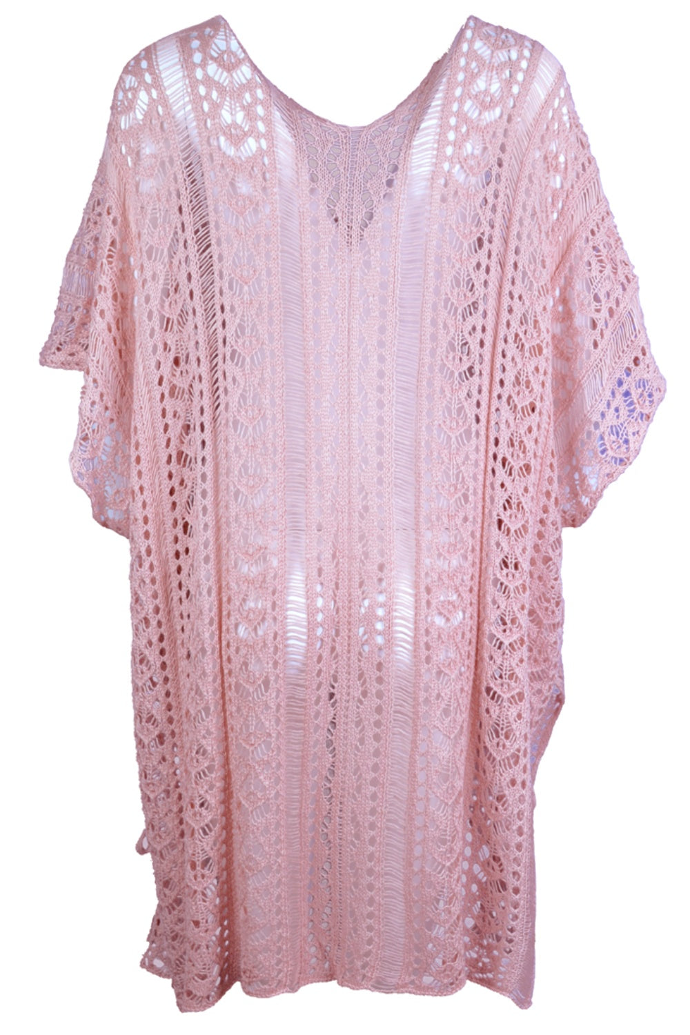 Cutout V-Neck Cover-Up with Tassel - Siennasass
