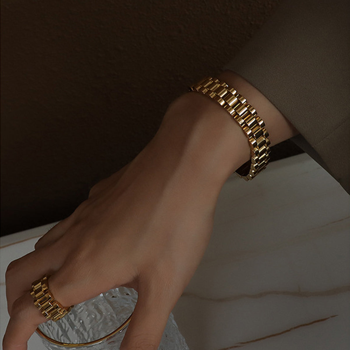 Titanium Steel Chain Bracelet - Siennasass