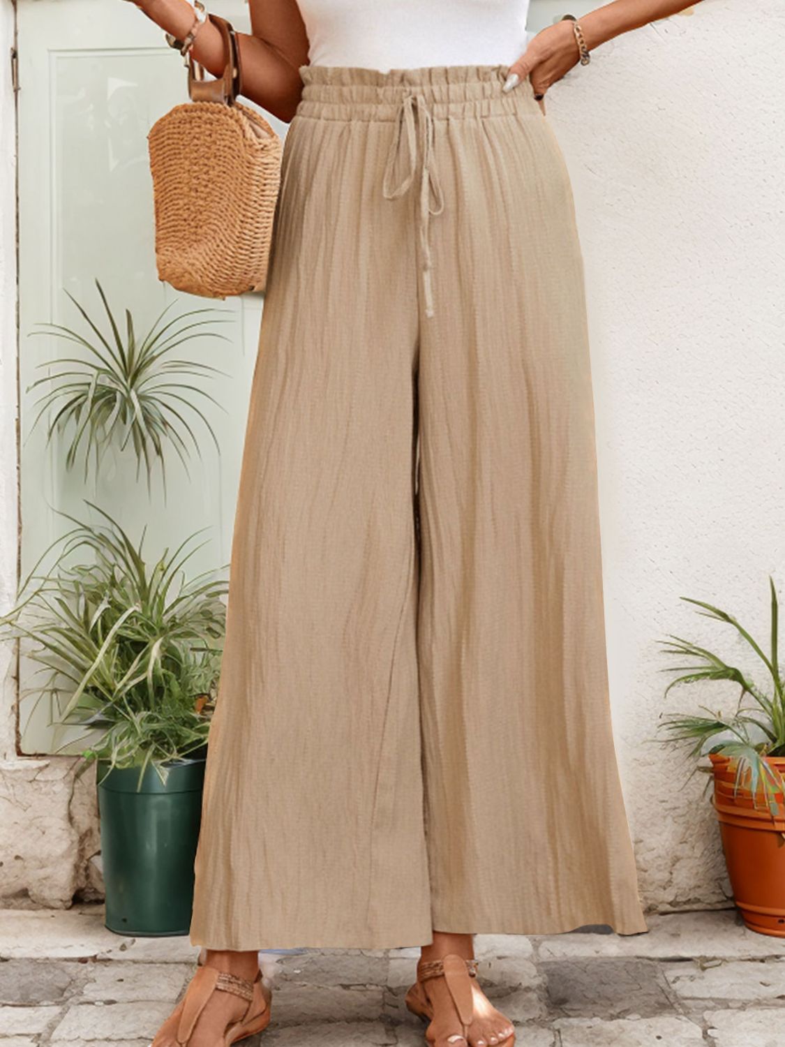 Frill Wide Leg Pants - Siennasass