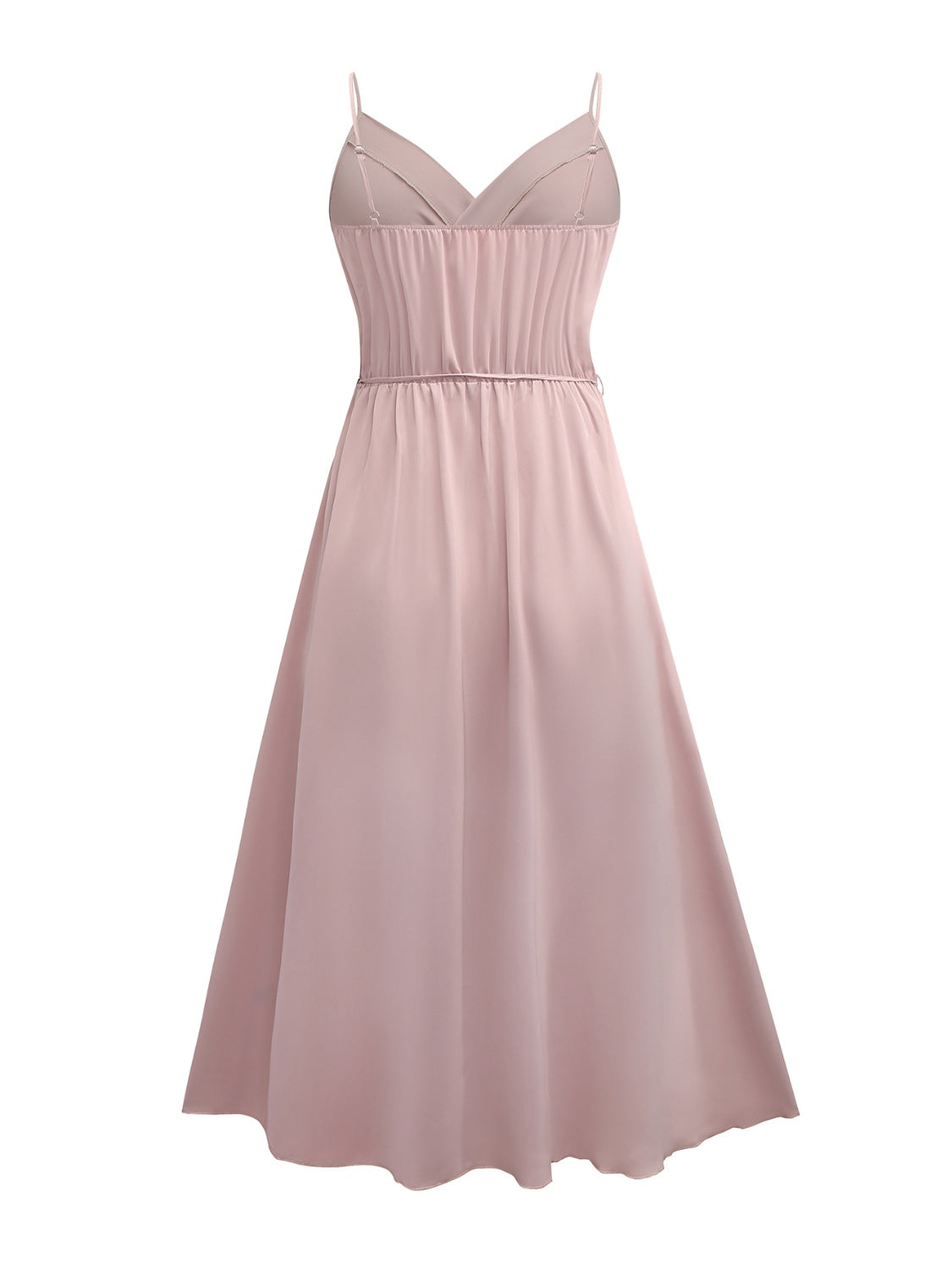 Tied Surplice Sleeveless Midi Cami Dress - Siennasass