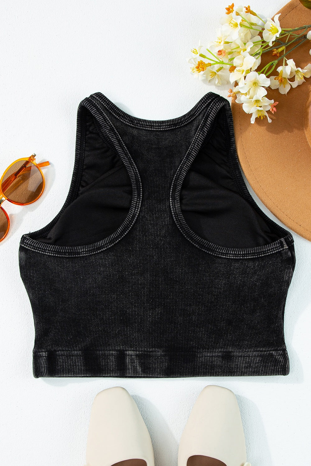 Round Neck Racerback Tank - Siennasass