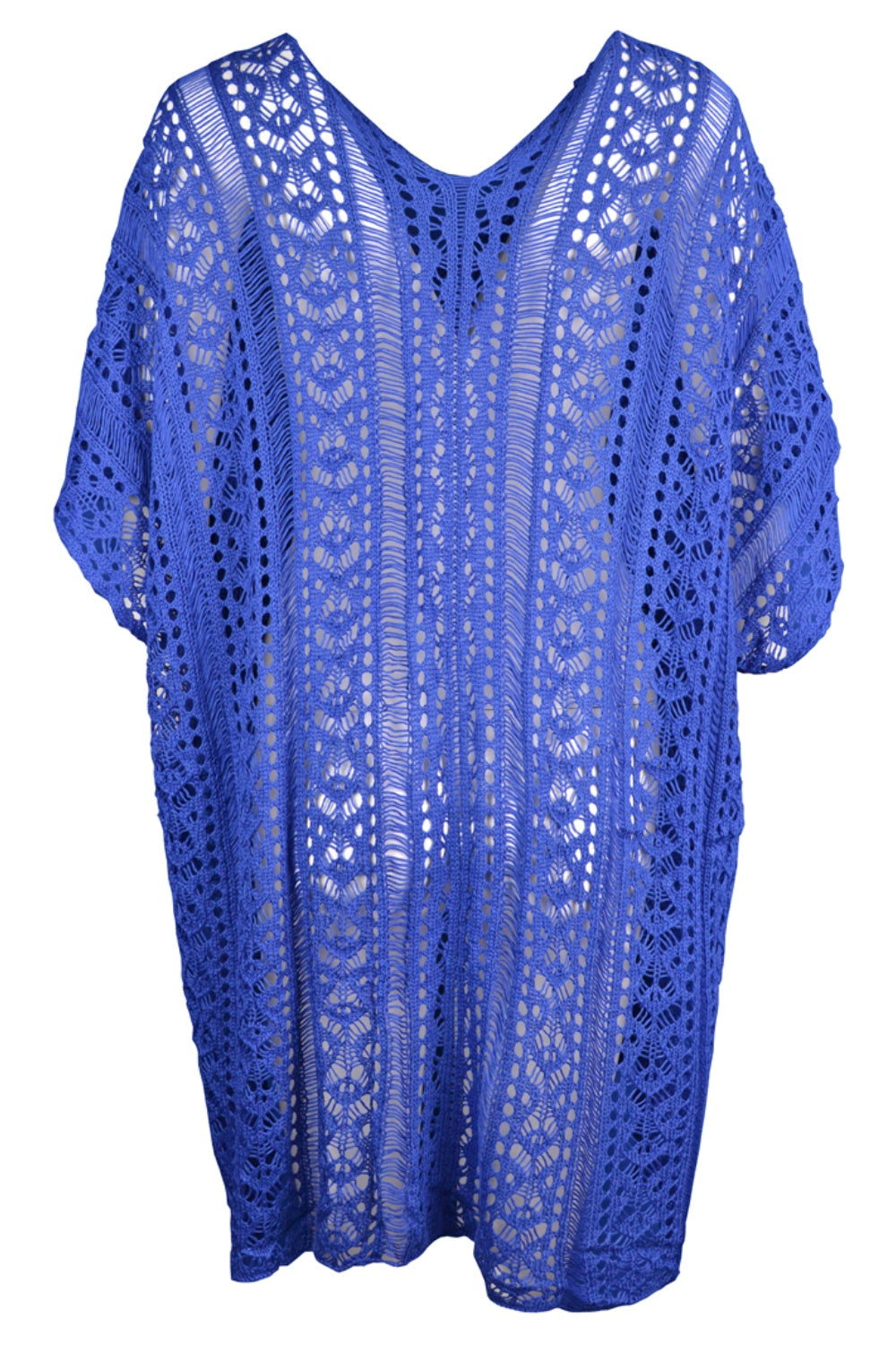 Cutout V-Neck Cover-Up with Tassel - Siennasass