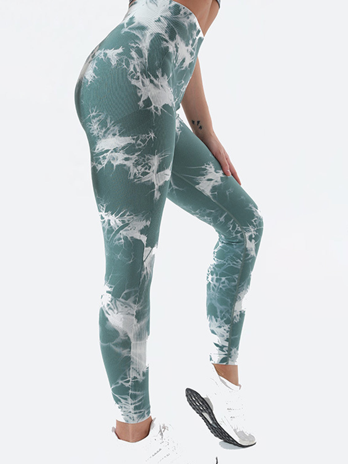 Tie-Dye High Waist Active Leggings - Siennasass
