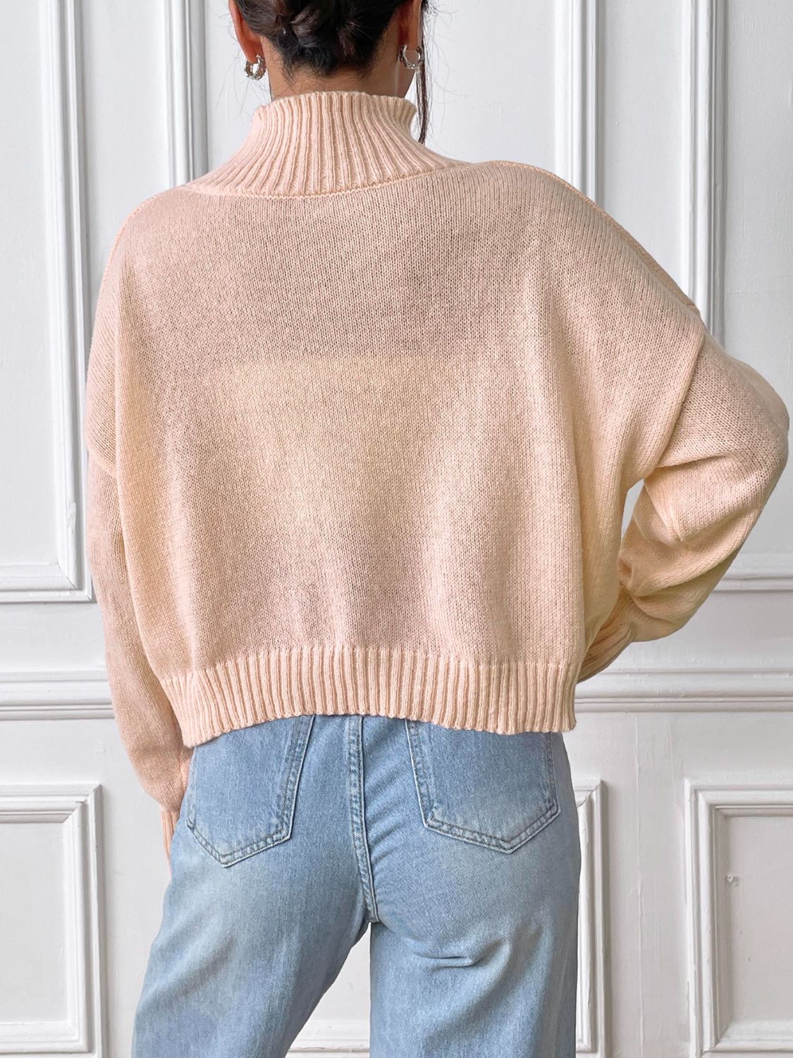 Turtleneck Long Sleeve Sweater - Siennasass