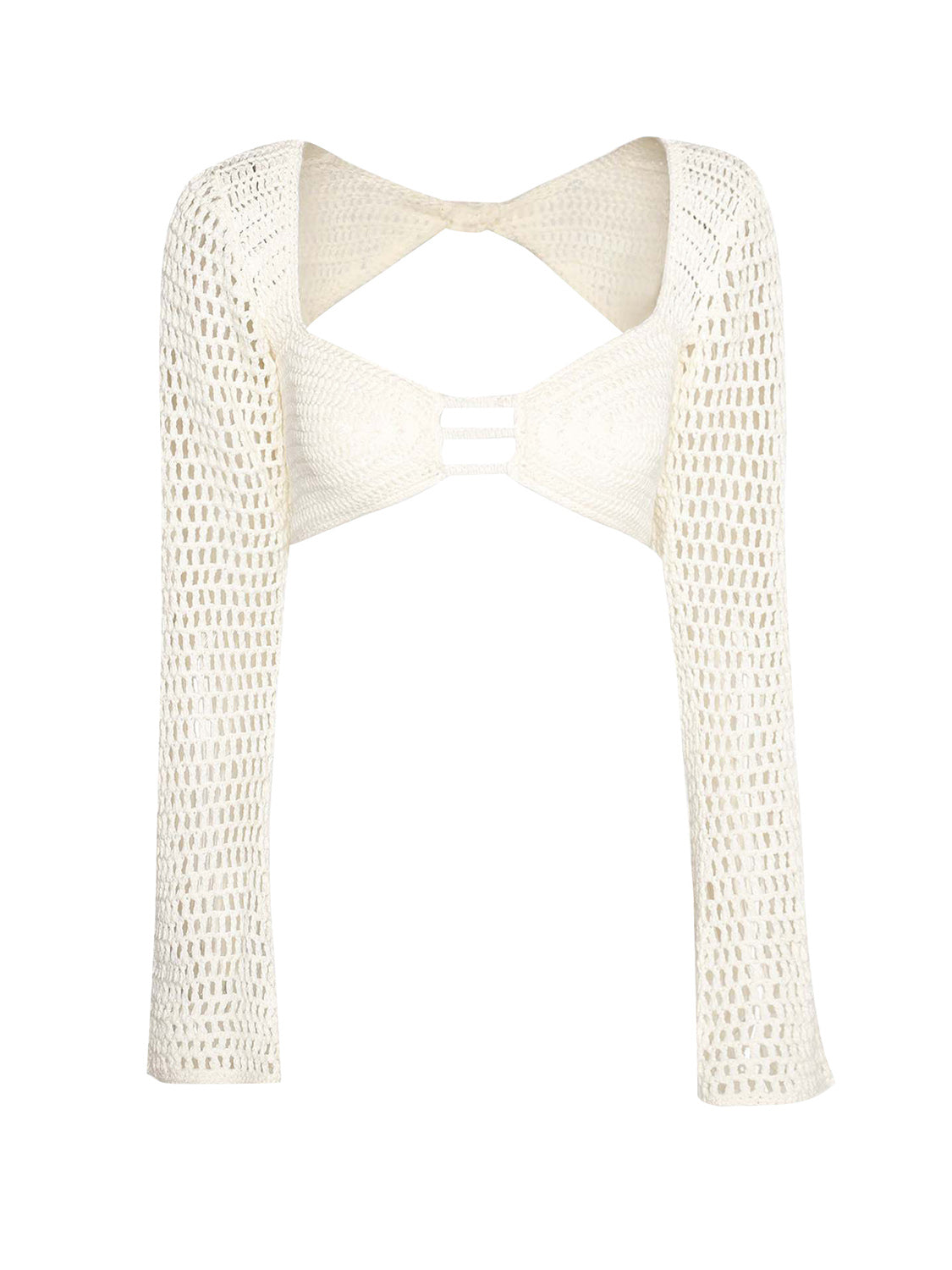 Tied Long Sleeve Top and Skirt Cover Up Set - Siennasass