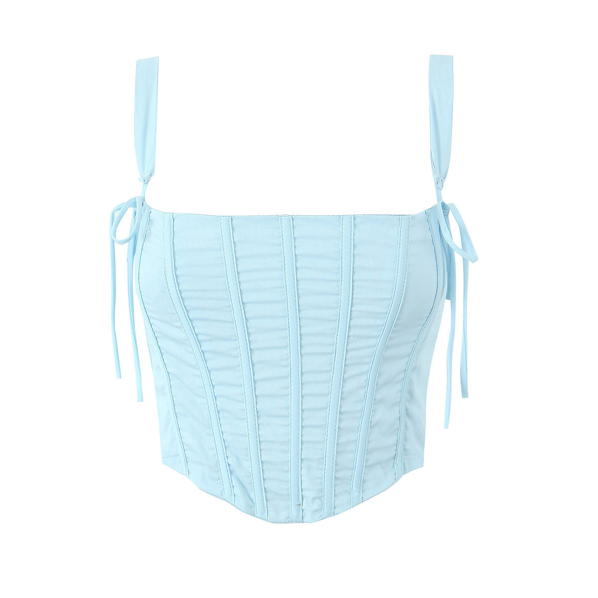 Sleeveless Split Tube Top Dress Sling Top Suit