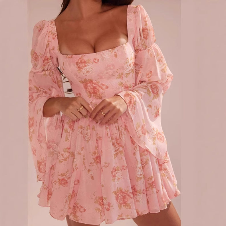 Pink floral Sweet Printed