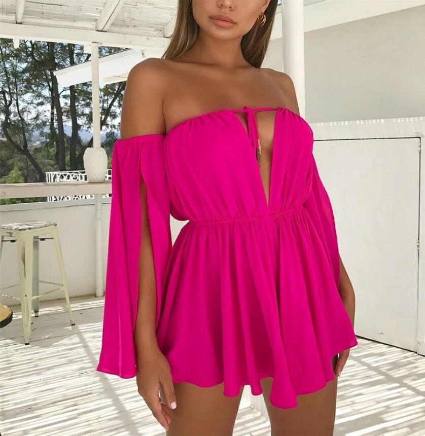 Lässiges Outdoor-Kleid mit hoher Taille und Tube-Top