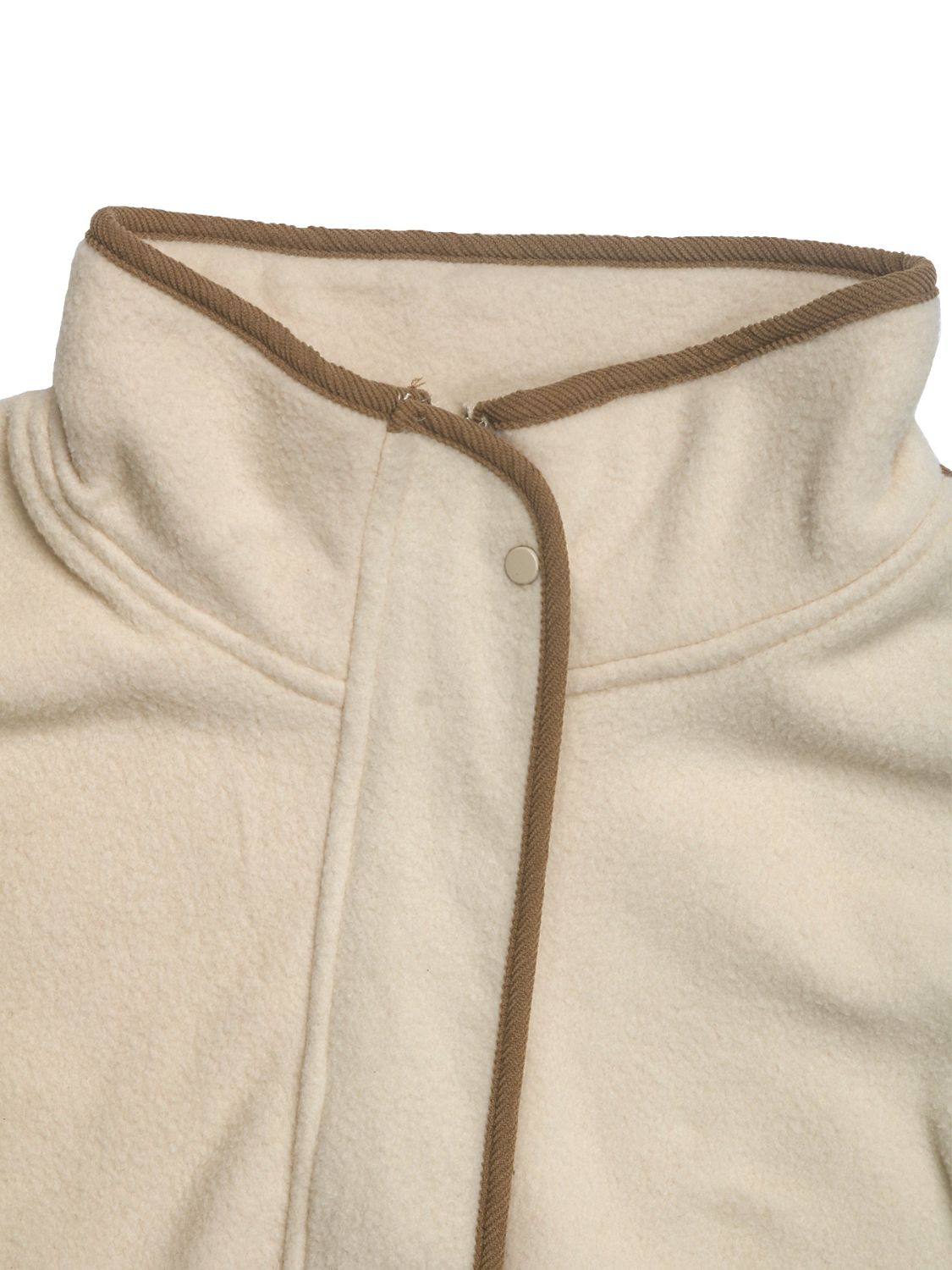 Perfee Zip Up Dropped Shoulder Polar Fleece Jacket - Siennasass
