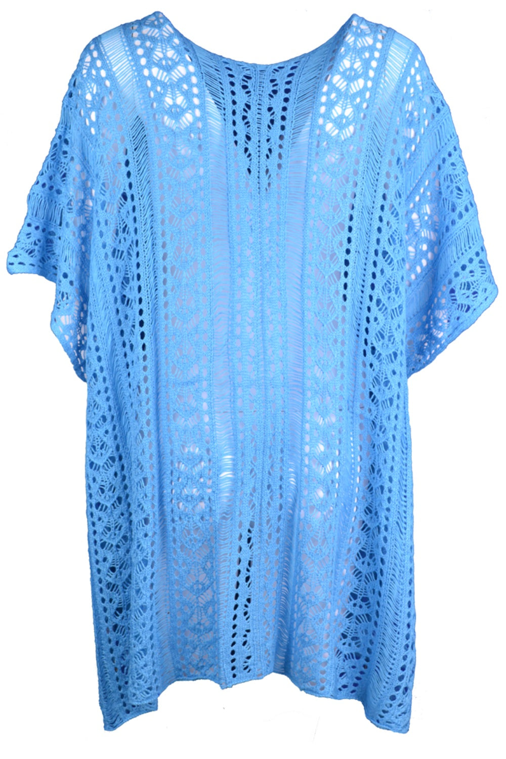 Cutout V-Neck Cover-Up with Tassel - Siennasass