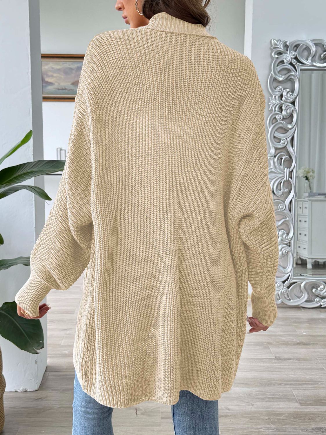 Open Front Long Sleeve Cardigan - Siennasass