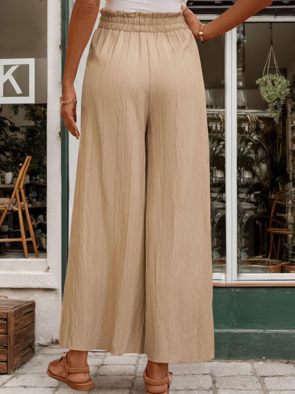 Frill Wide Leg Pants - Siennasass