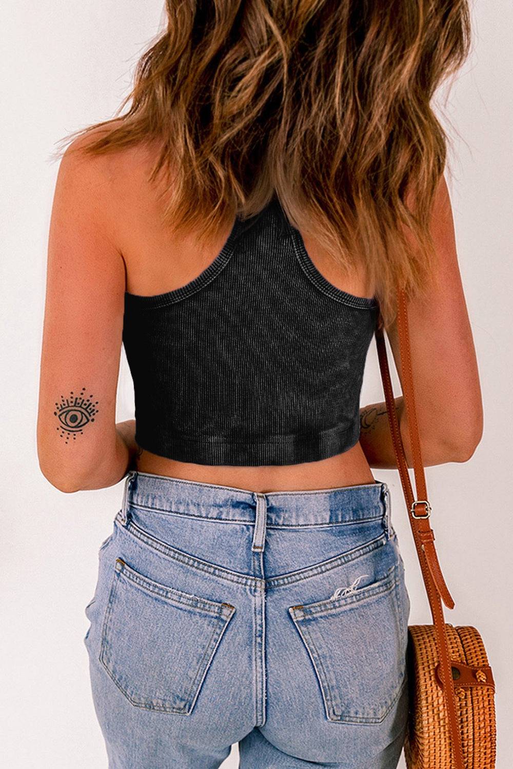Round Neck Racerback Tank - Siennasass
