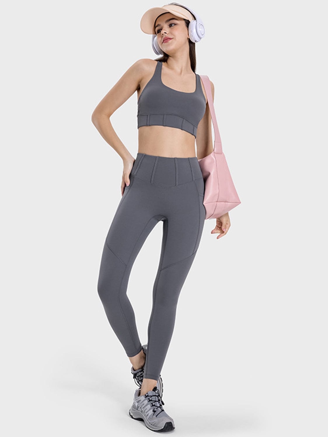 Square Neck Wide Strap Active Tank - Siennasass