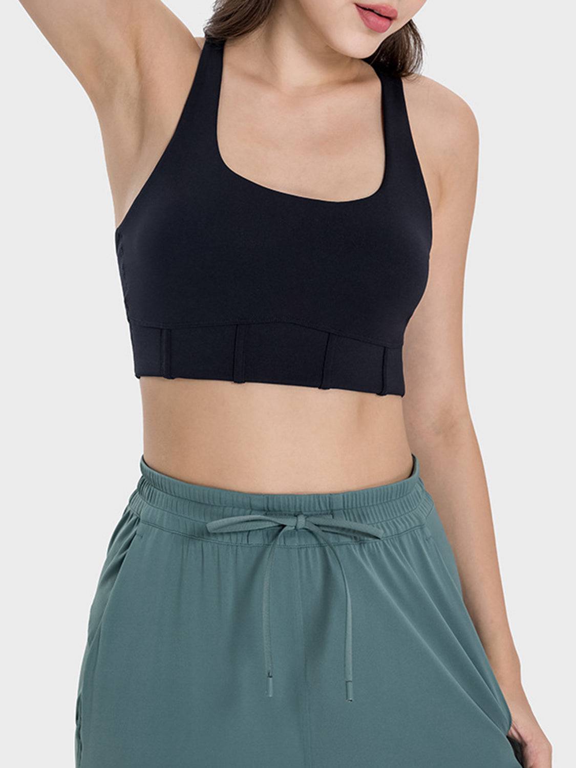 Square Neck Wide Strap Active Tank - Siennasass