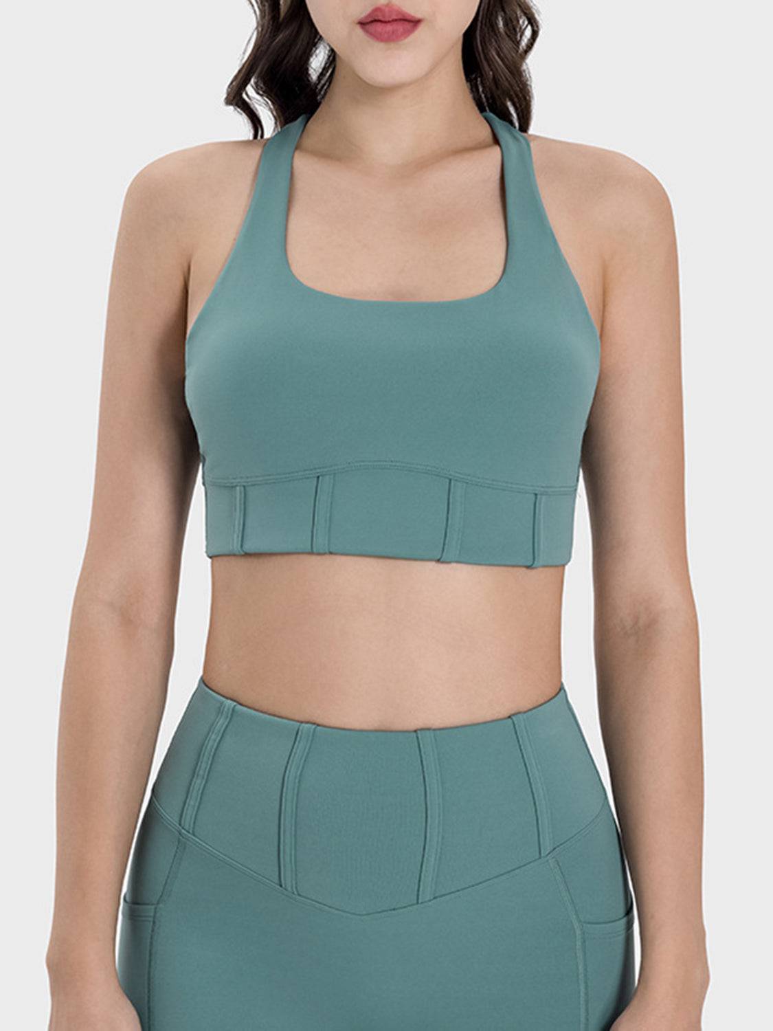Square Neck Wide Strap Active Tank - Siennasass