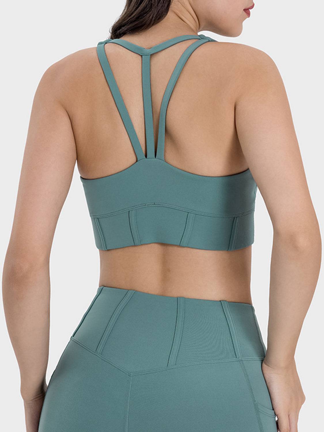 Square Neck Wide Strap Active Tank - Siennasass