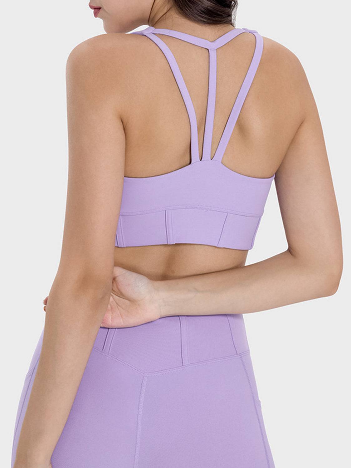 Square Neck Wide Strap Active Tank - Siennasass