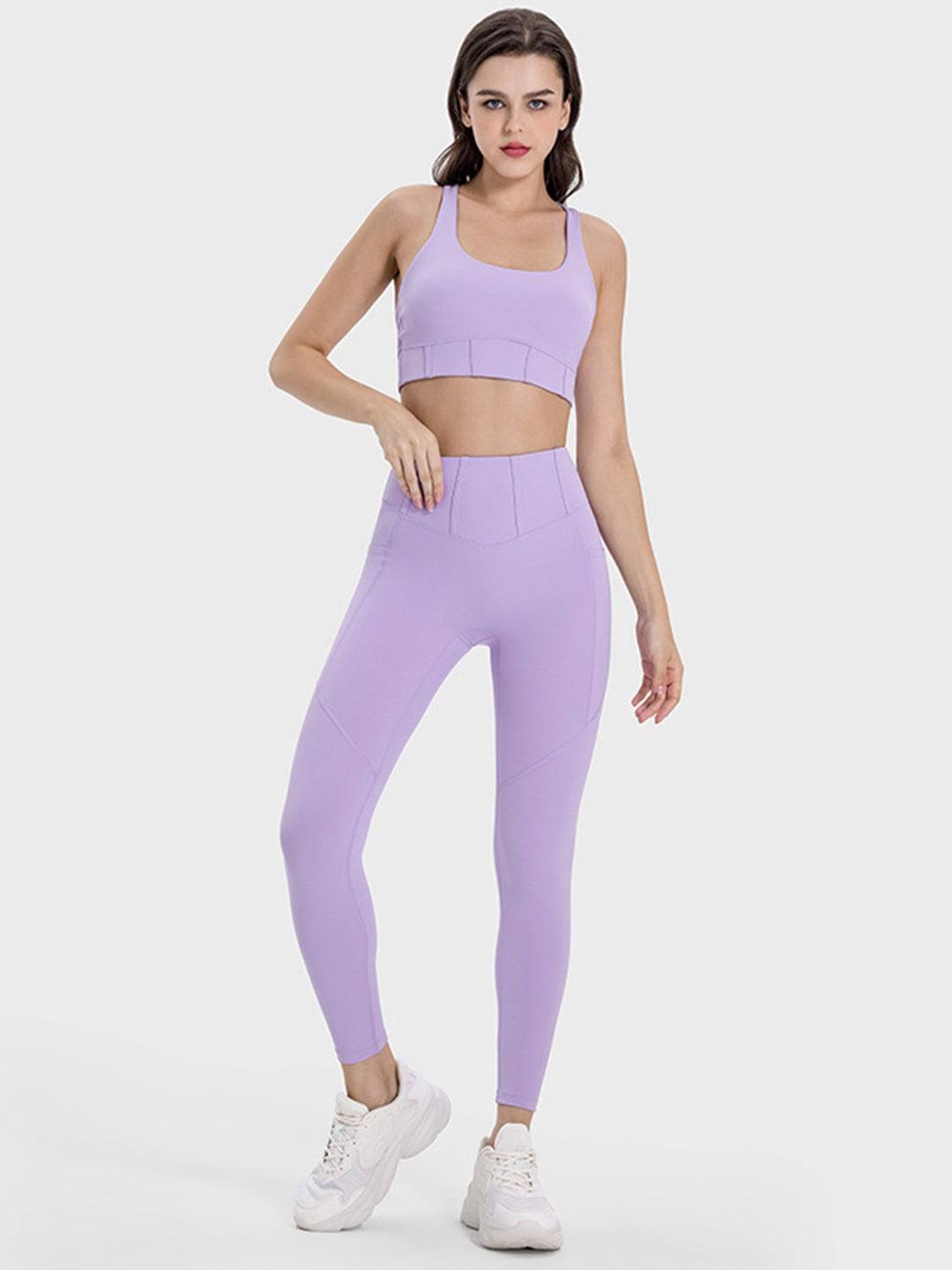Square Neck Wide Strap Active Tank - Siennasass