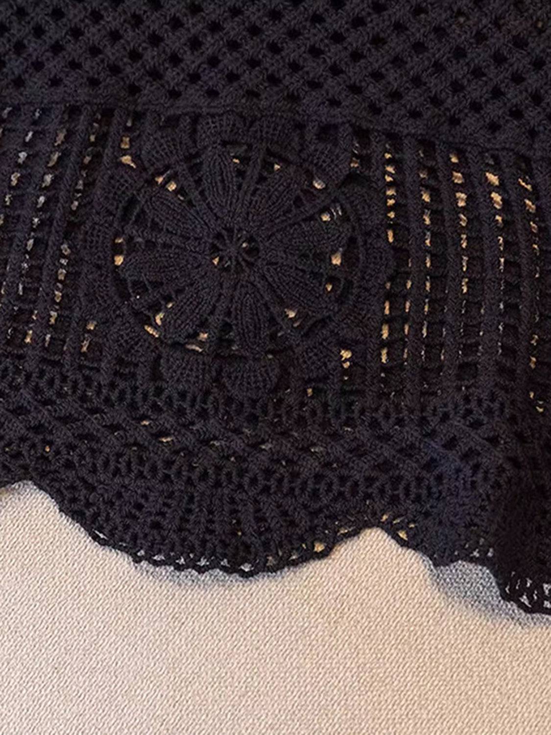 Openwork Scoop Neck Tank - Siennasass