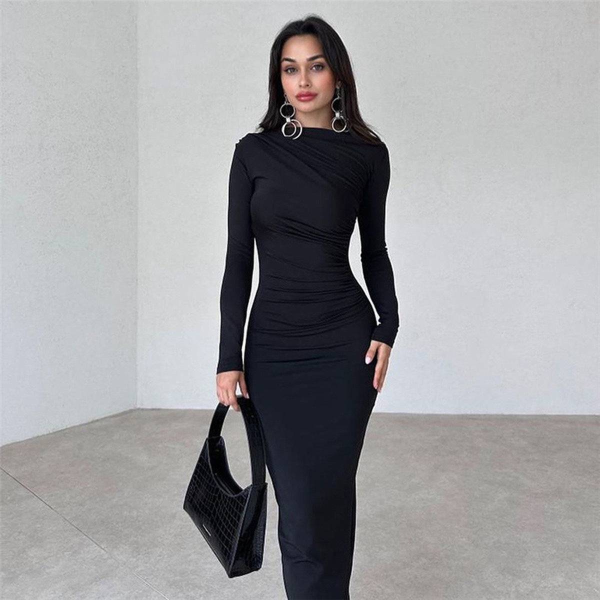 Slim Fit High-Waist-Kleid