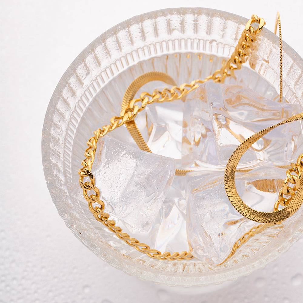 18K Gold-Plated Double Layered Necklace - Siennasass