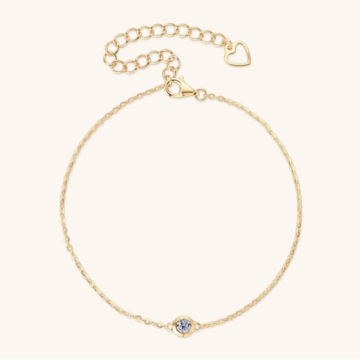 Inlaid Moissanite 925 Sterling Silver Bracelet - Siennasass