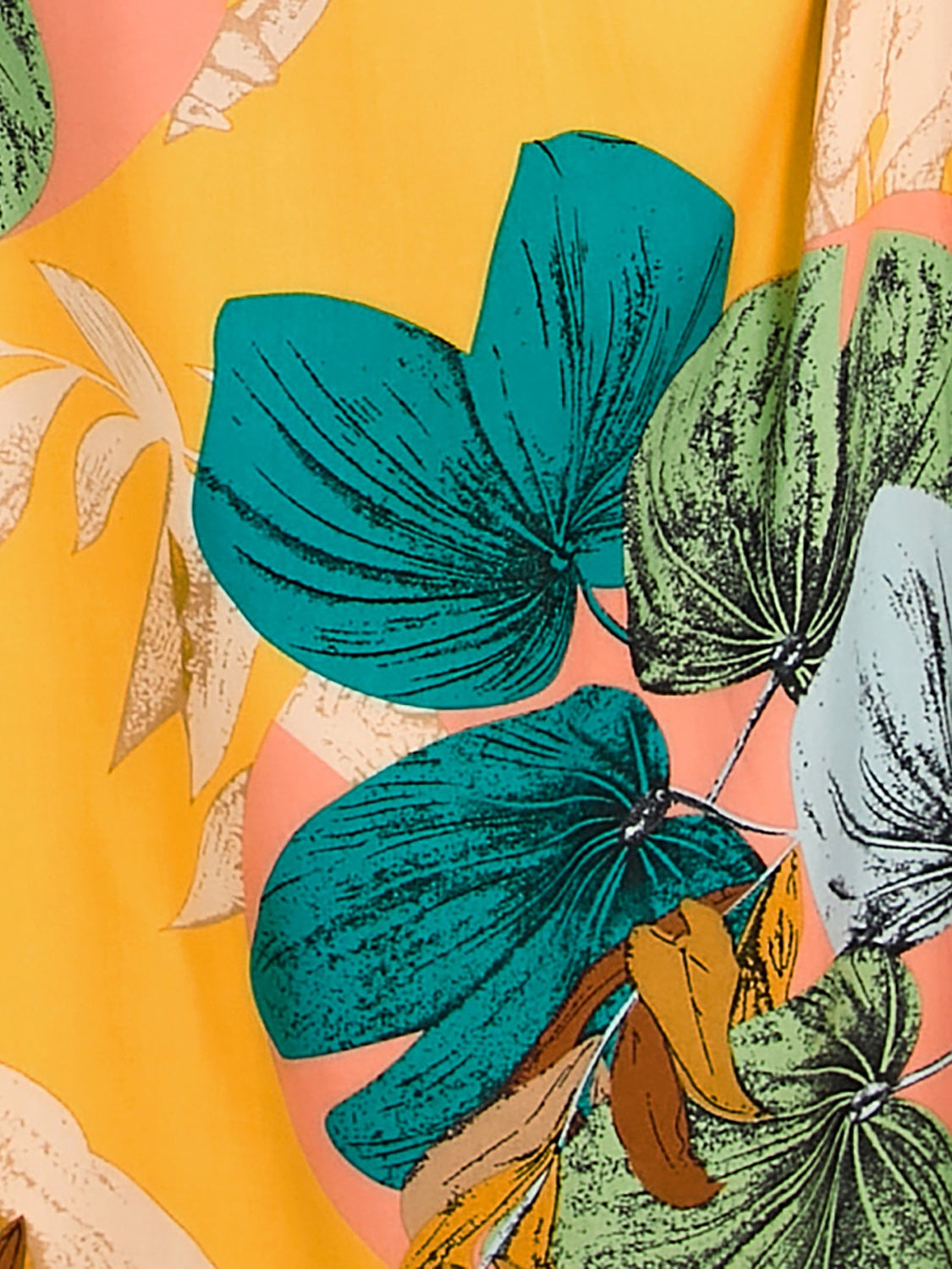 Slit Tied Printed Surplice Dress - Siennasass