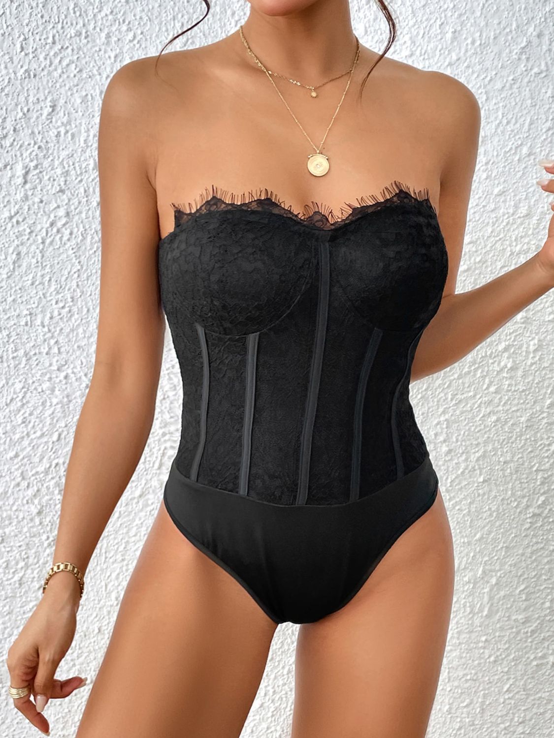 Strapless Sweetheart Neck Bodysuit - Siennasass