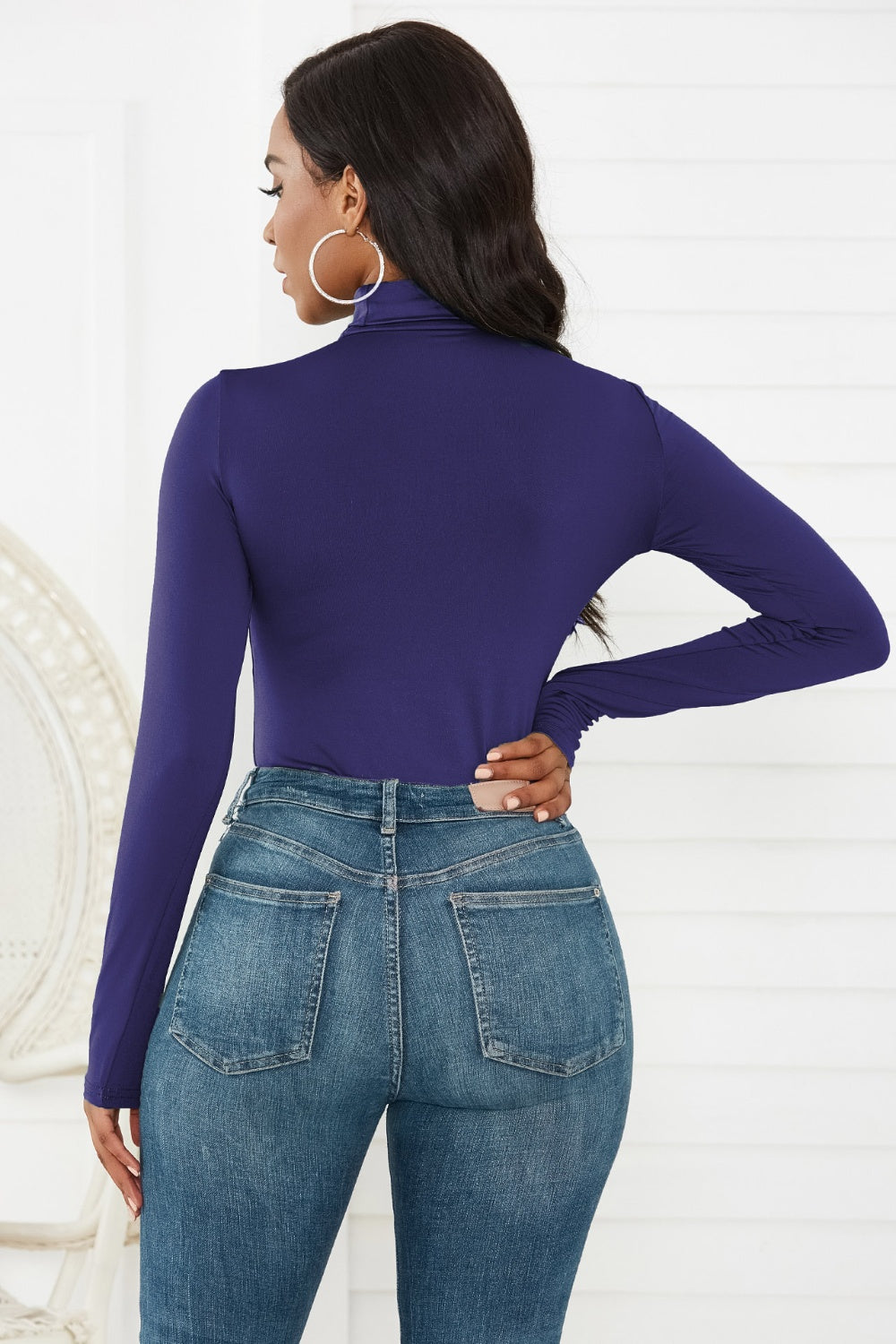Turtleneck Long Sleeve Bodysuit - Siennasass