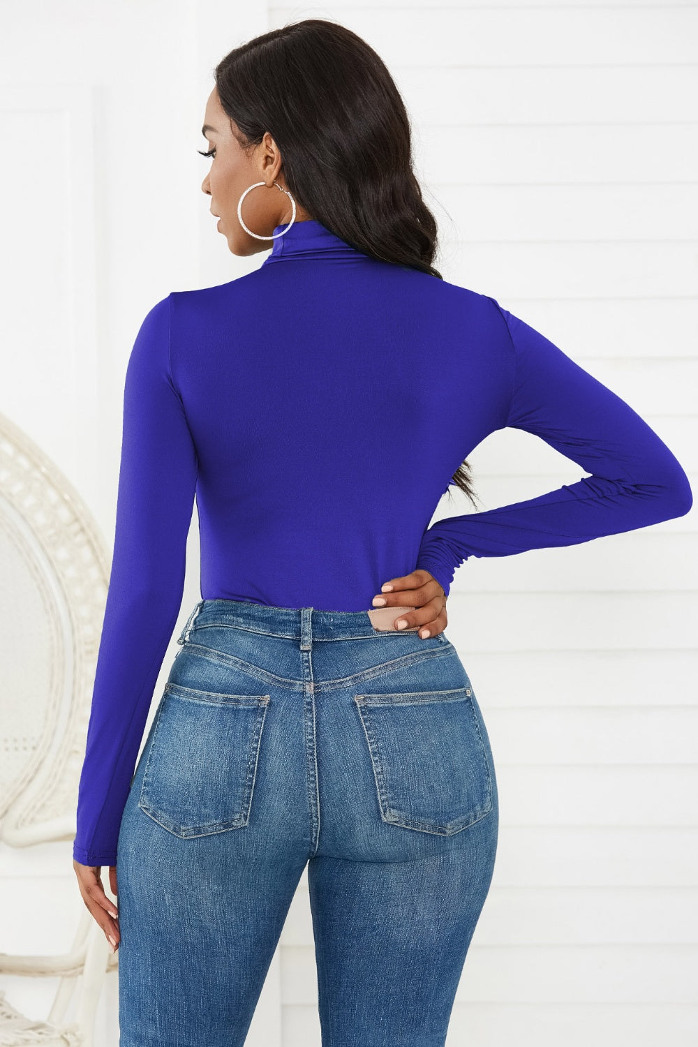 Turtleneck Long Sleeve Bodysuit - Siennasass