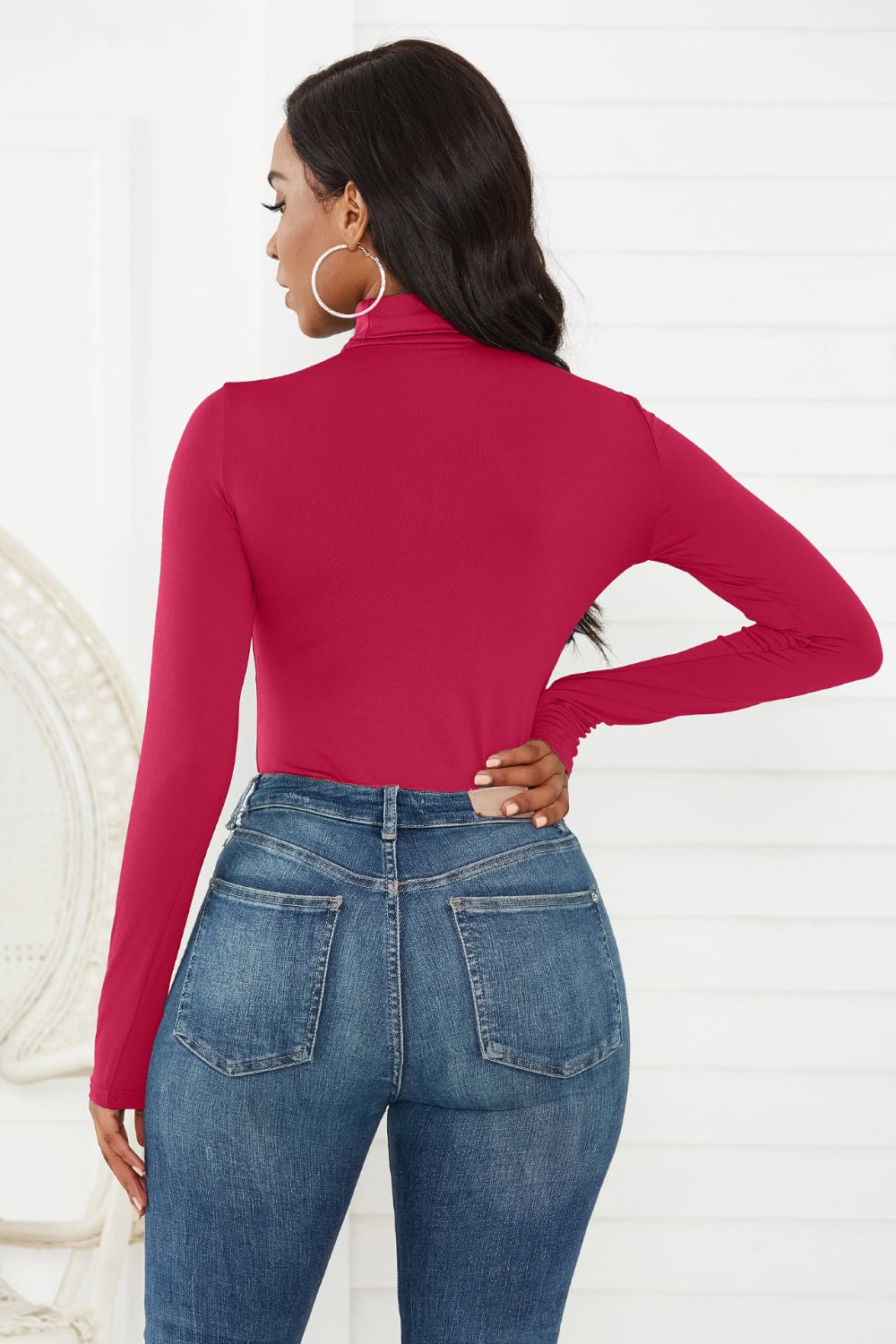 Turtleneck Long Sleeve Bodysuit - Siennasass