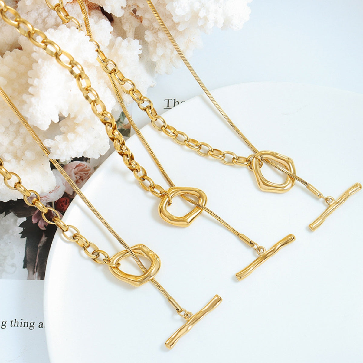 Titanium Steel Chain Necklace - Siennasass